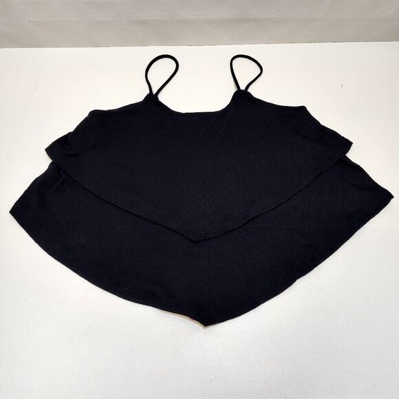 Mason + Mackenzie Double-Layer Tank Top Flowy Medium Boho Style Spaghetti Strap - Picture 2 of 9